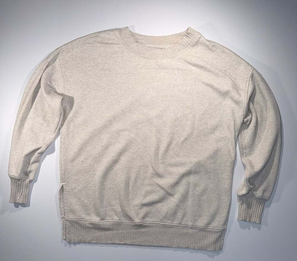 SO Goods For Life Oatmeal Heathered Crewneck Sweatshirt Size S